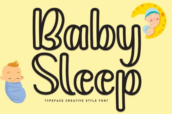Baby Sleep Font for Elegant Design