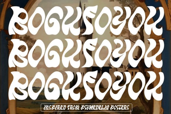 Bogufoyou: A Psychedelic Display Font