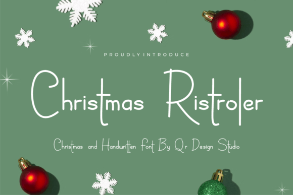 Christmas Ristroler Font for Holiday Web Design