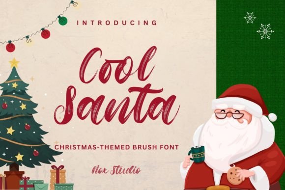 Cool Santa Font for Magical Web Design