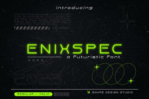 Enixspec Font: Bold Typography for Designers