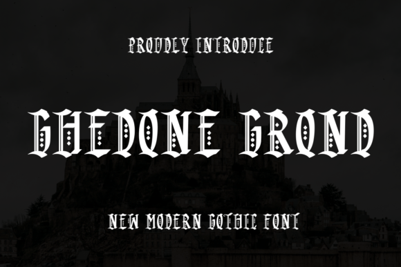 Ghedone Grond: Bold Blackletter Font