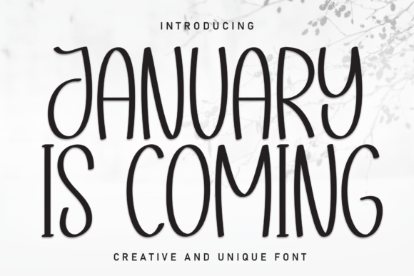 January is Coming Font