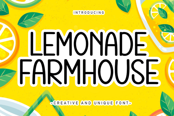 Lemonade Farmhouse Font for Business Branding