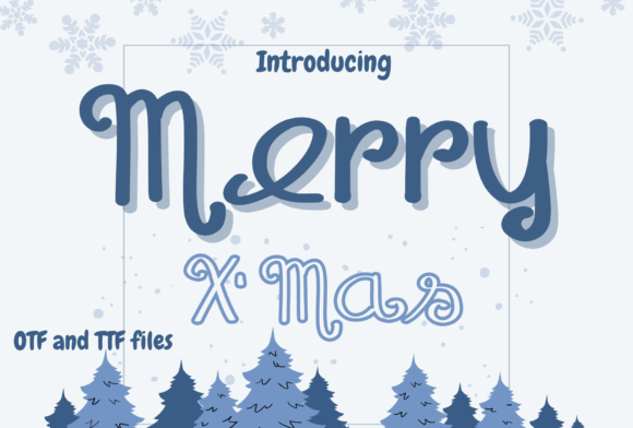 Merry X Mas Font