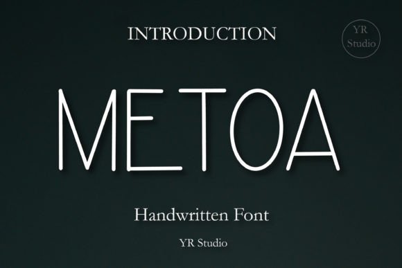 Metoa Font for Business Branding