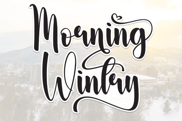 Morning Wintry Font for Business Branding