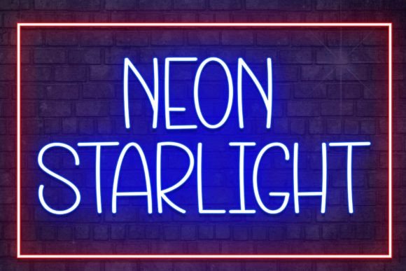 Neon Starlight Font for Creative Projects