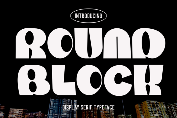 Round Block Font for Web Design