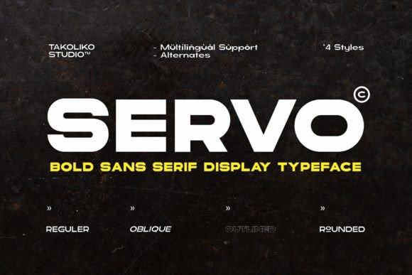 Servo: A Modern Sans Serif Font