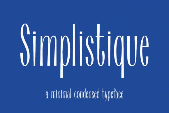 Simplistique Font for Creative Projects