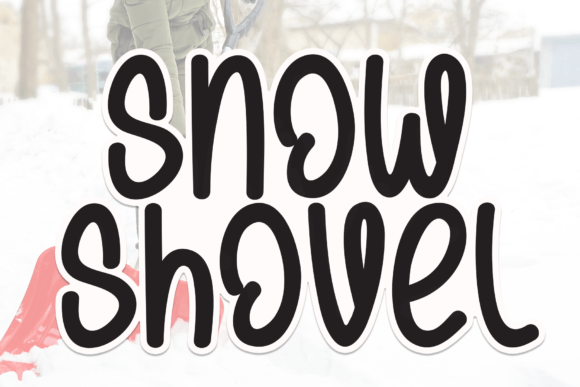 Snow Shovel Font for Creative Projects