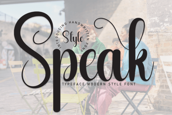 Speak: A Sweet Handwritten Font