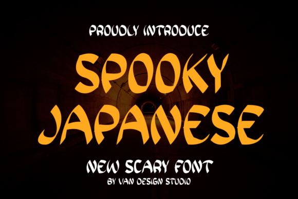 Spooky Japanese Font for Creative Campaigns