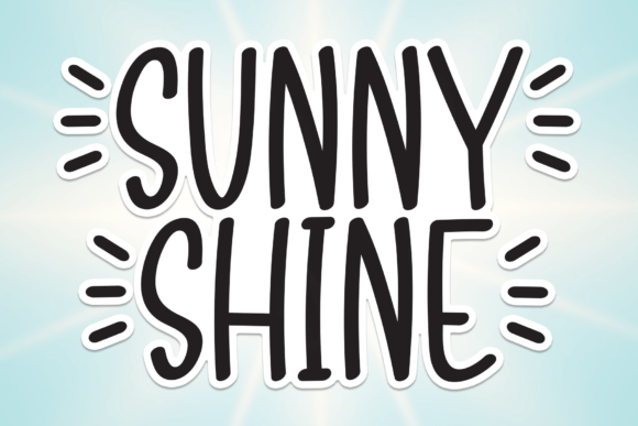 Sunny Shine Font for Creative Campaigns