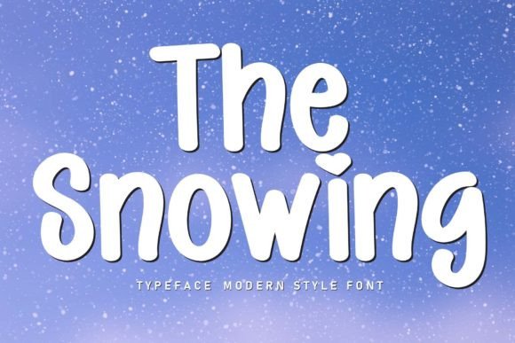 The Snowing Font: A Sweet Touch for Editorial Design