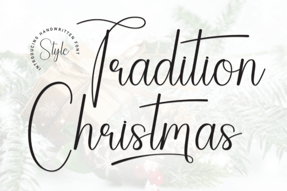 Tradition Christmas Font for Web Design