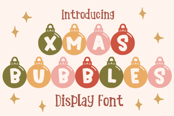 Xmas Bubbles Font for Business Branding