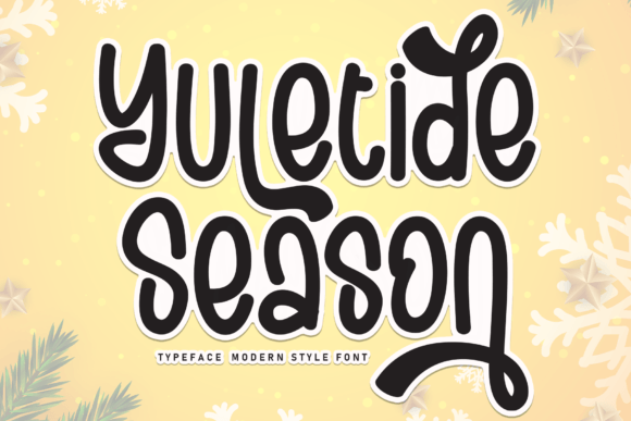 Yuletide Season Font for Creative Marketing